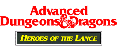 Advanced Dungeons & Dragons Heroes of the Lance logo for Commodore 64